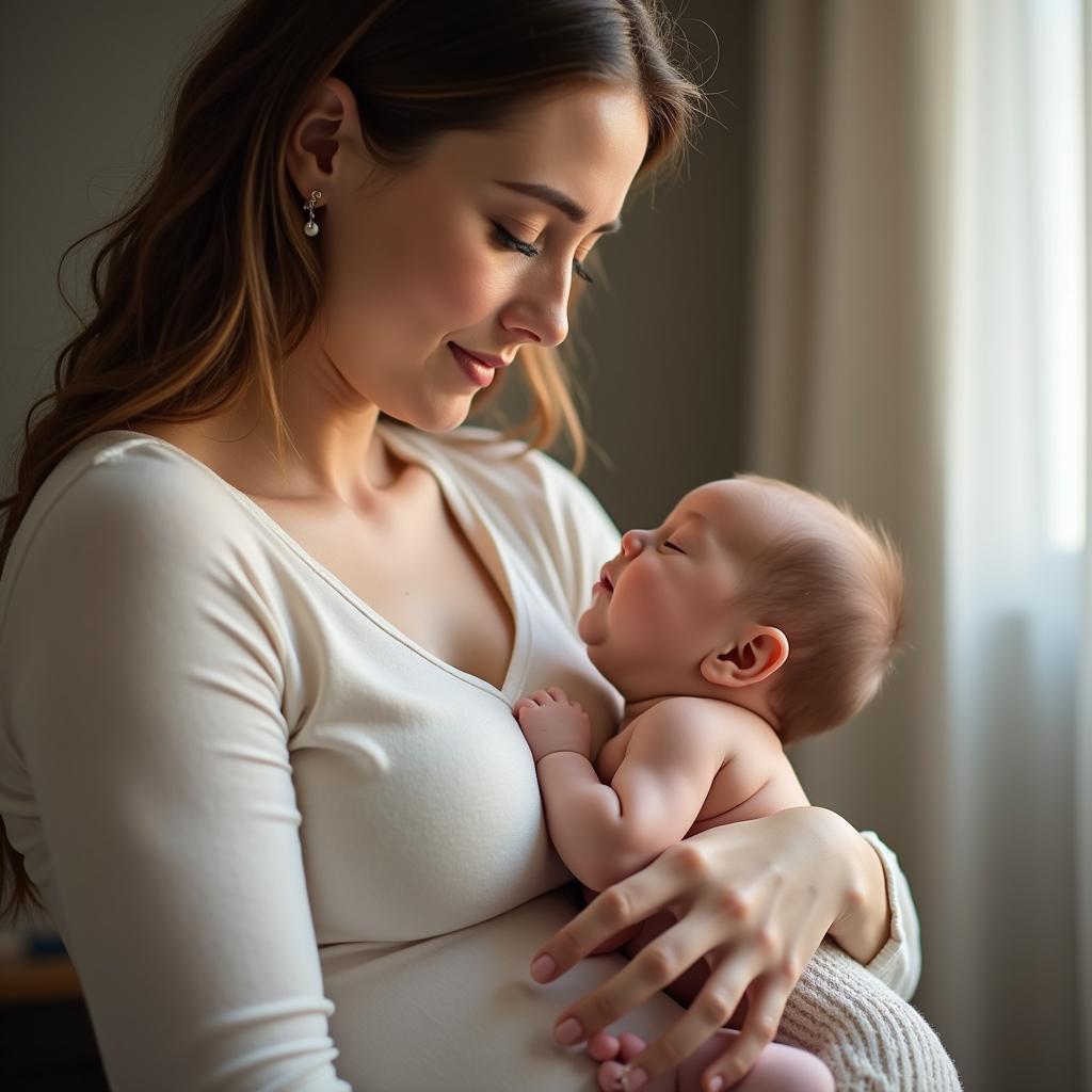 Bà bầu nằm mơ bồng con ngủ yên
