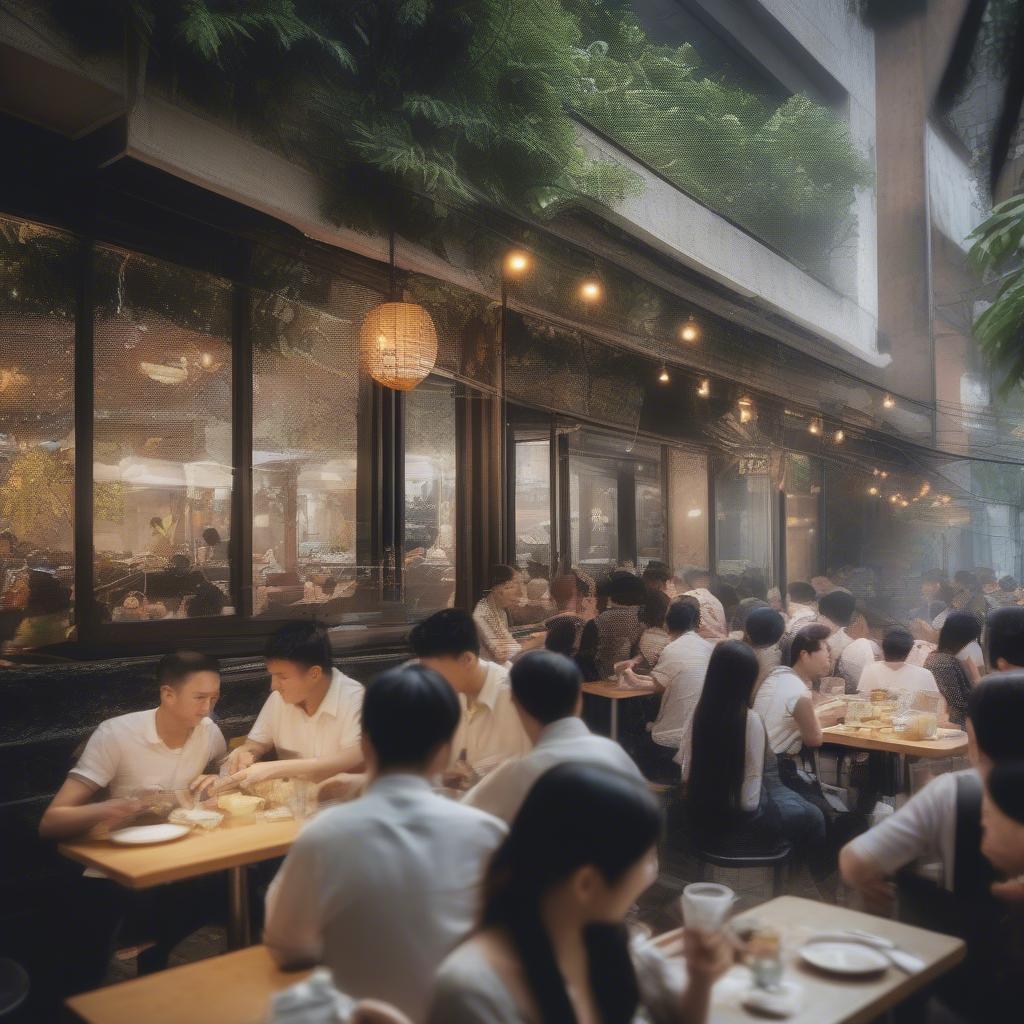 Nhà hàng trên đường Bà Nà Suối Mơ