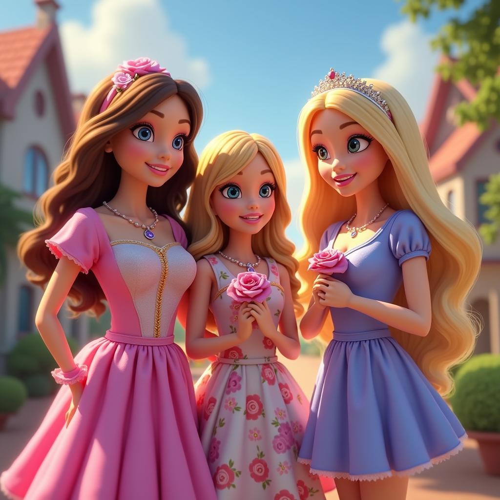 Barbie và bạn bè ở cảnh kết thúc tập 6