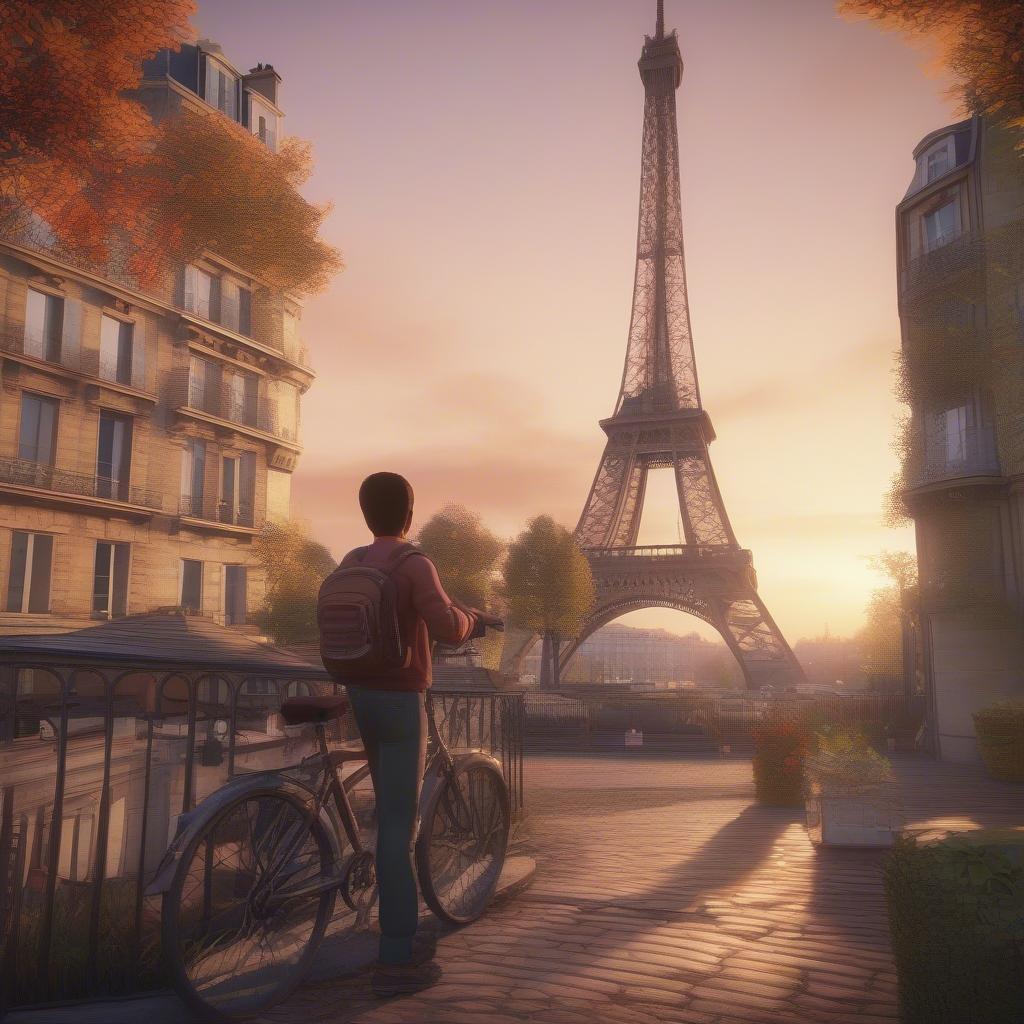 Khám phá Paris trong game chuyến du lịch trong mơ