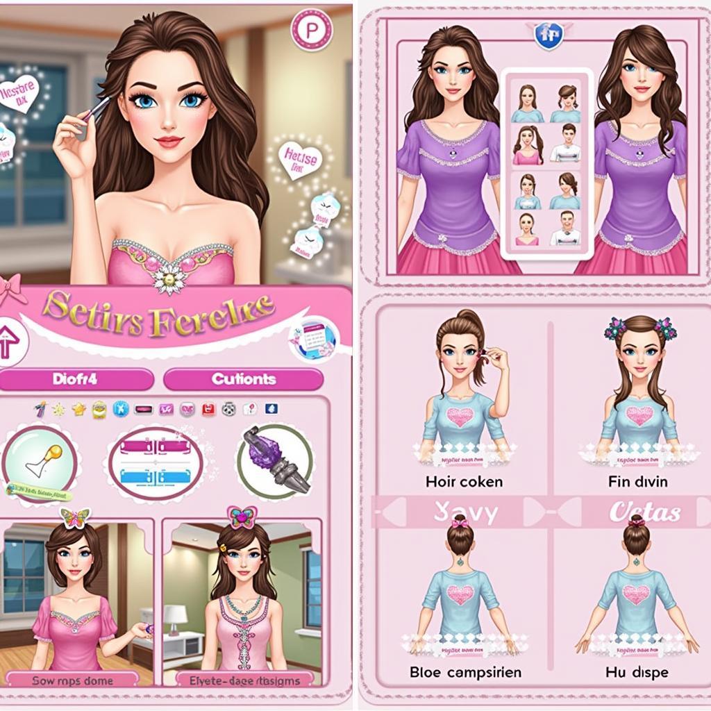 Tính năng đa dạng trong game ước mơ làm đẹp