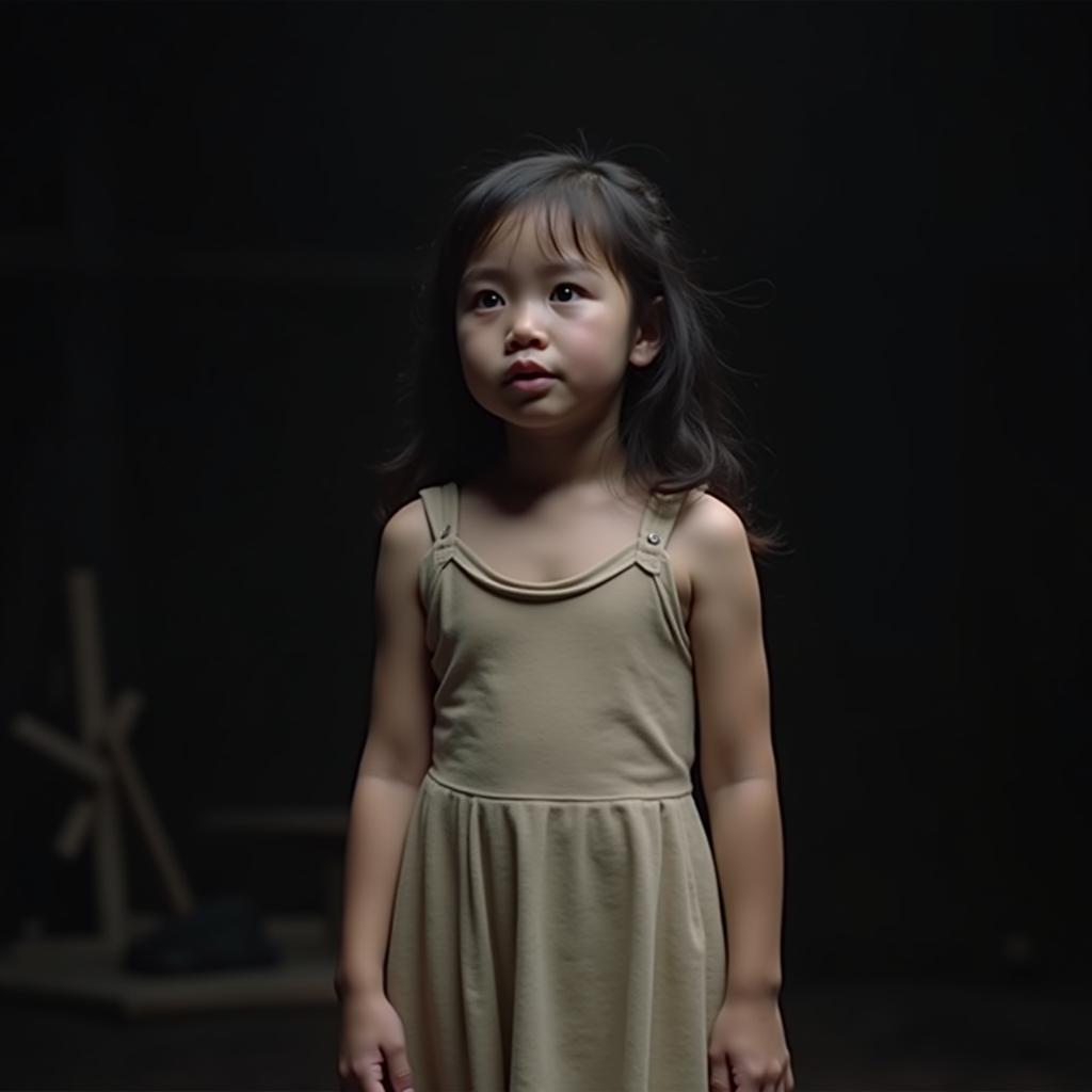 Hình ảnh bé Tú Anh hát 