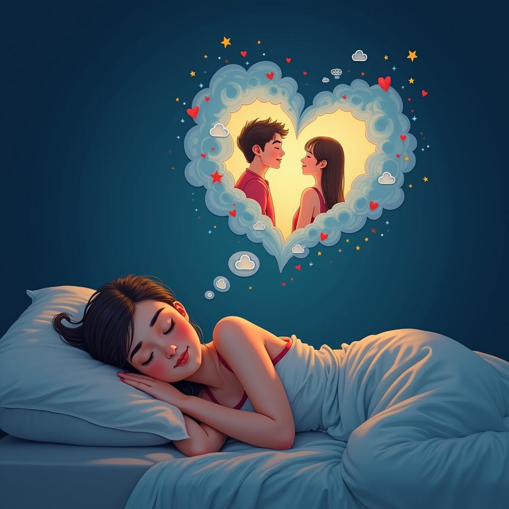 Hình ảnh minh họa cho việc giấc mơ phản ánh tình cảm