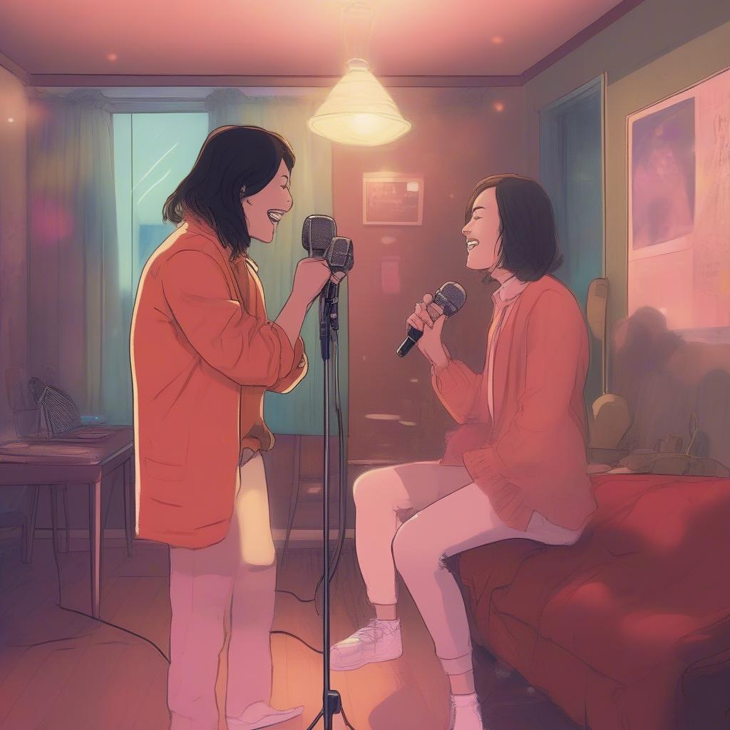 Hát karaoke với Mỹ Tâm trong mơ
