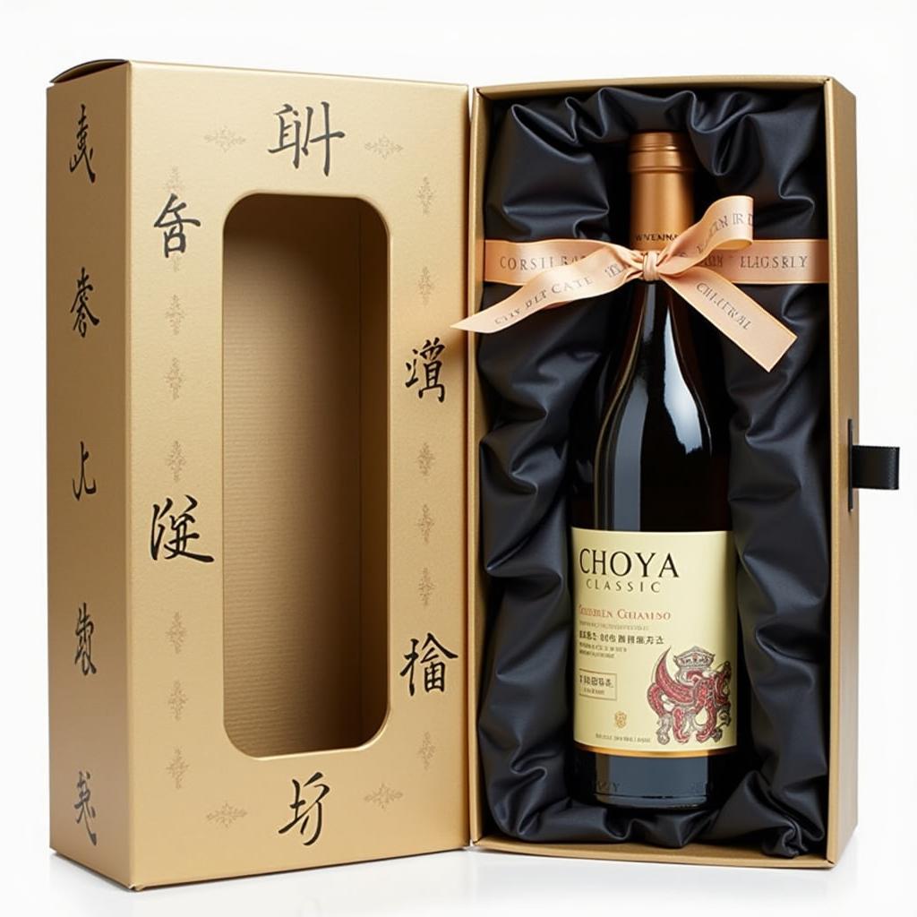 Rượu mơ Choya Classic 300ml làm quà tặng