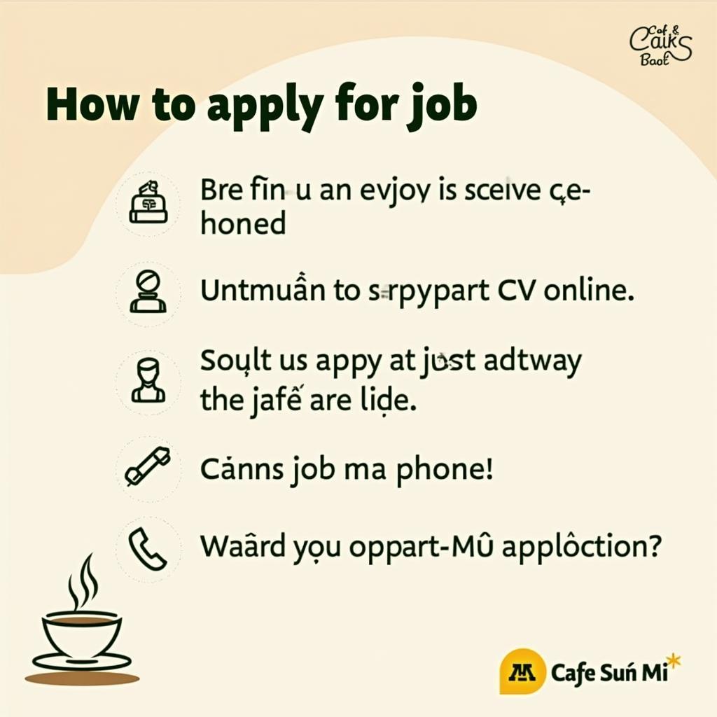 Ứng tuyển Cafe Suối Mơ Phú Nhuận