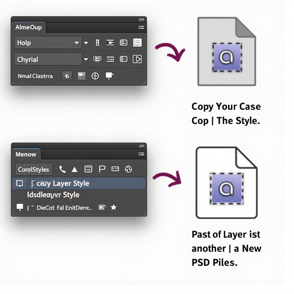 Copy Layer Style PSD Đơn Giản