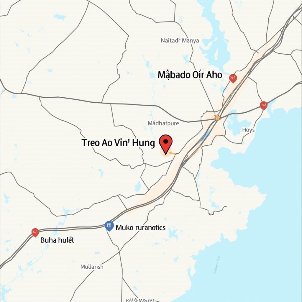 Vị trí dự án Treo Ao Mơ Vĩnh Hưng