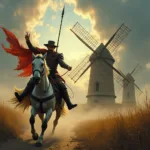 Giấc mơ Don Quixote chiến đấu cối xay gió