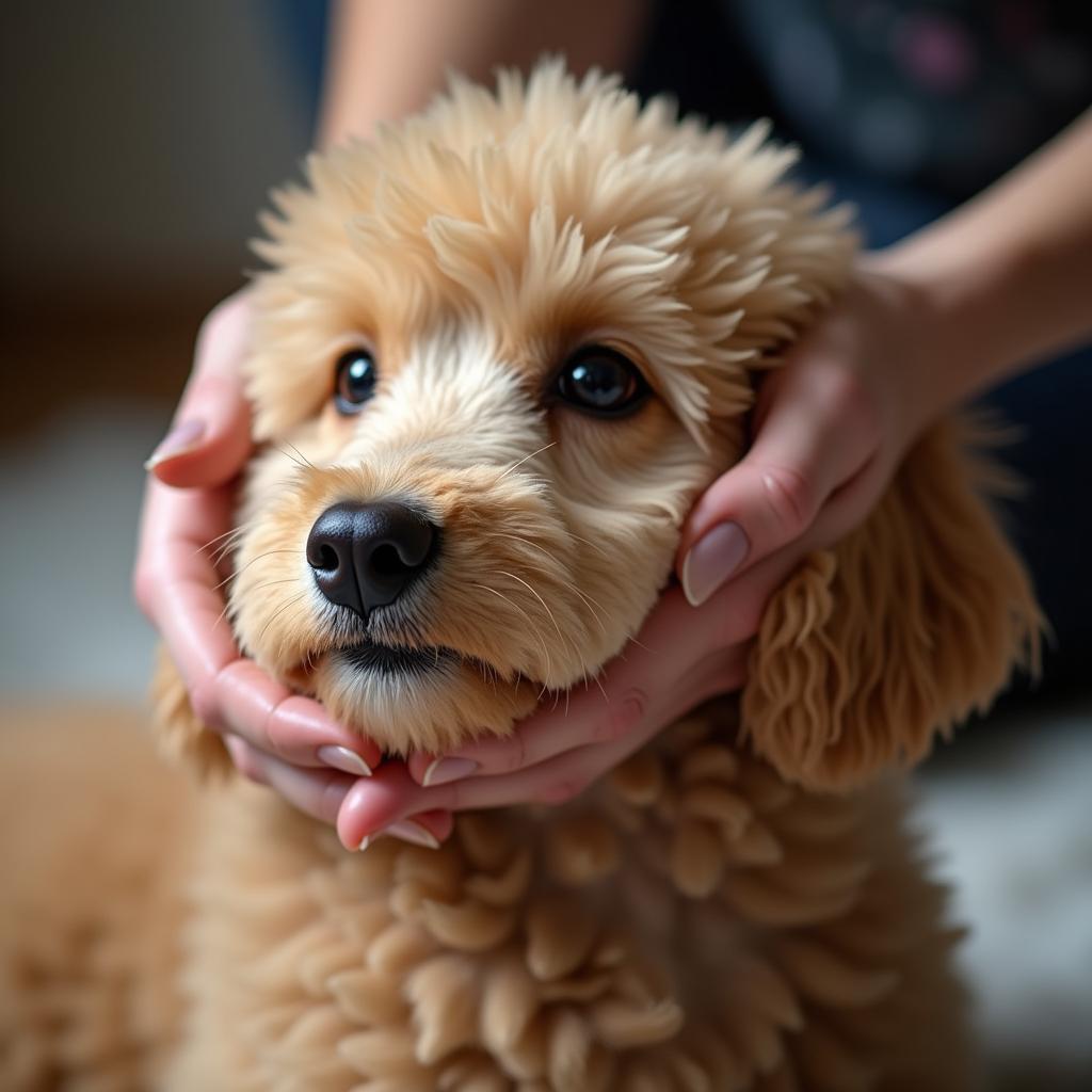 Giải mã giấc mơ: Poodle vàng mơ được vuốt ve