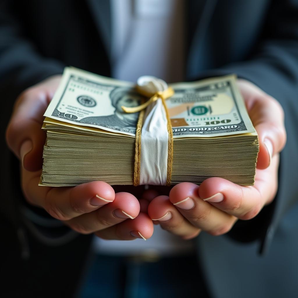 Mơ được cho nhiều tiền giấy
