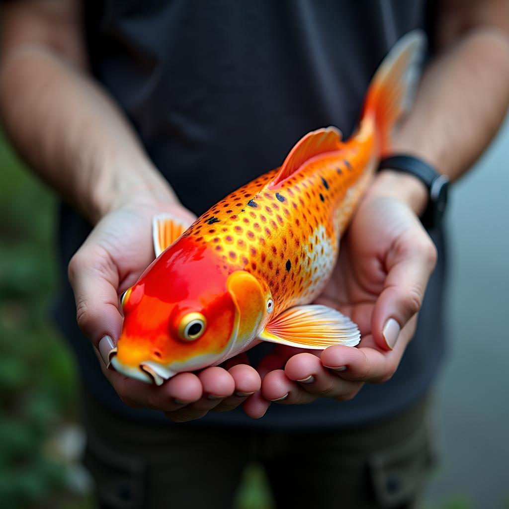 Mơ thấy bắt được cá Koi lớn