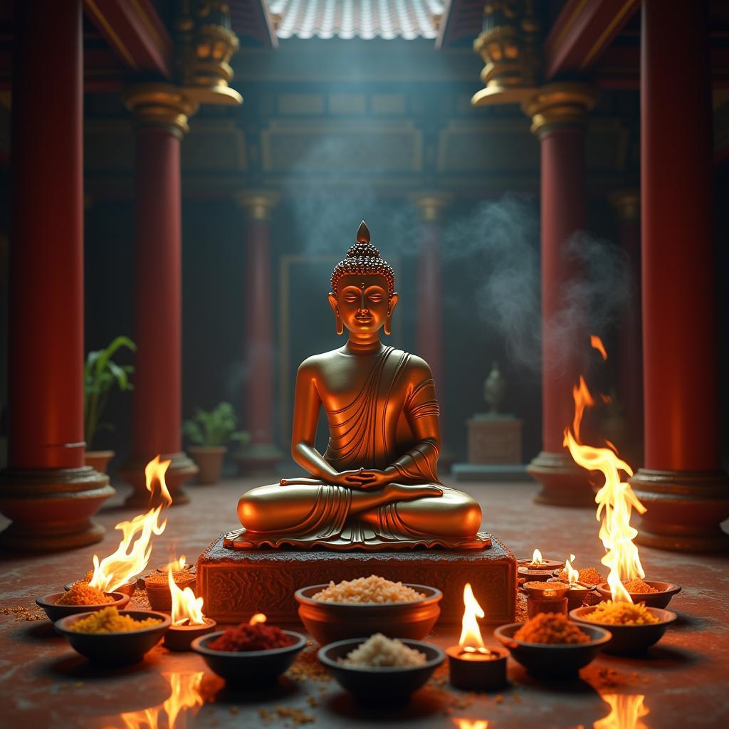 Mơ thấy Phật trong chùa
