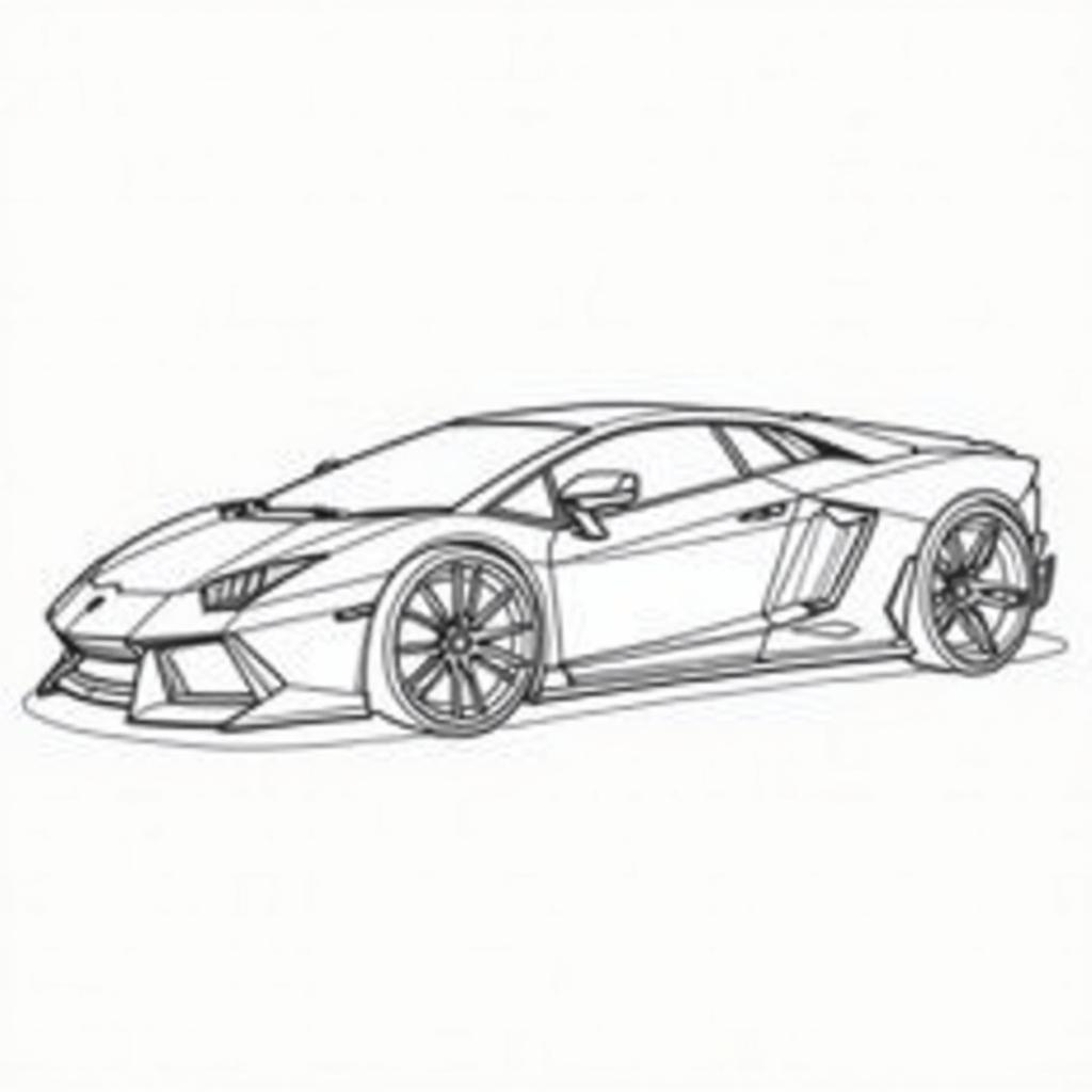 Phác thảo Lamborghini