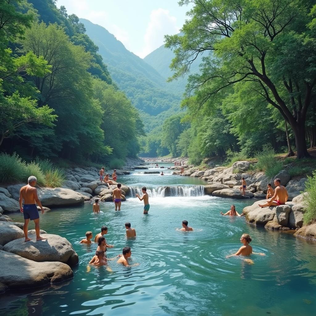 Tắm Suối Tại Suối Mơ