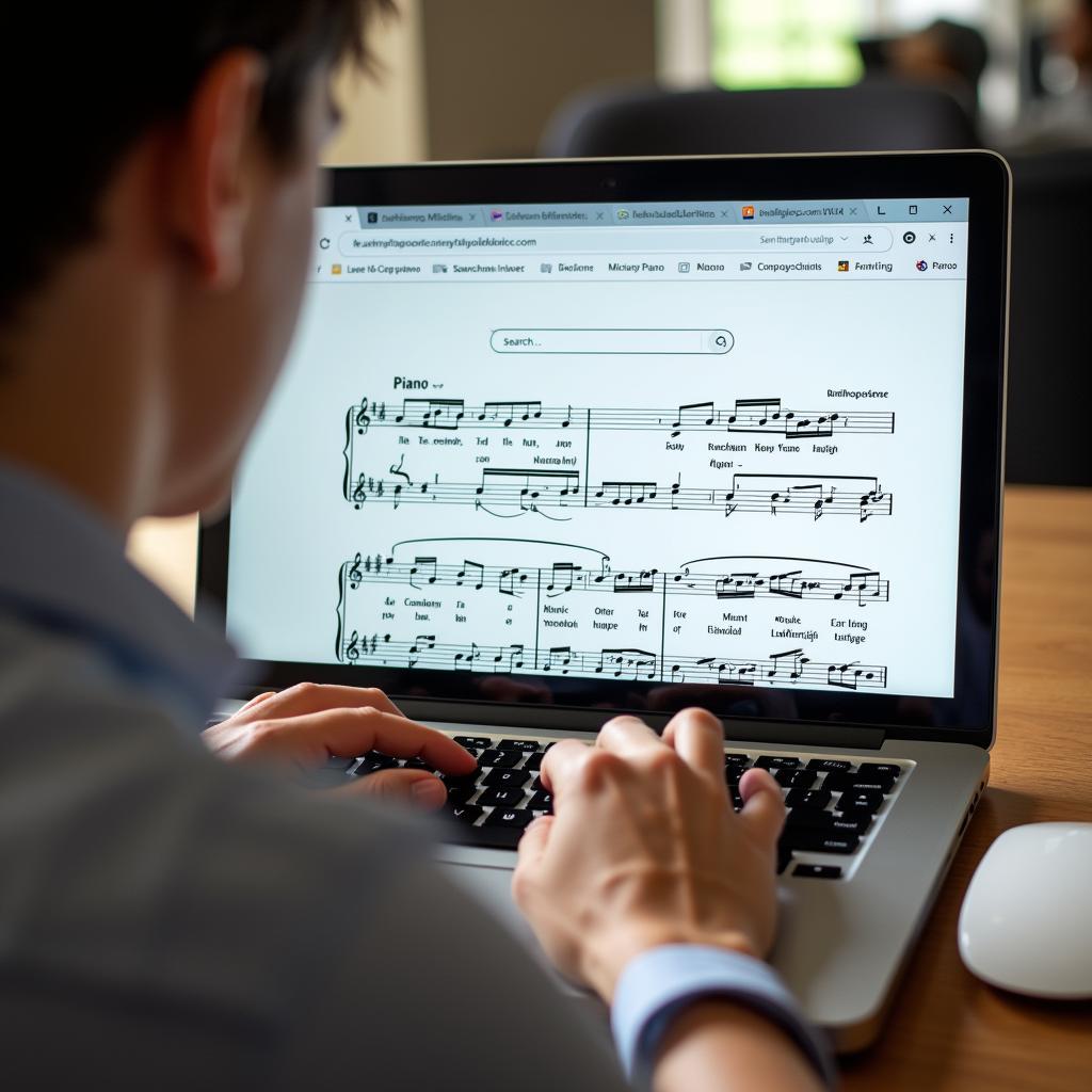 Tìm kiếm sheet nhạc piano