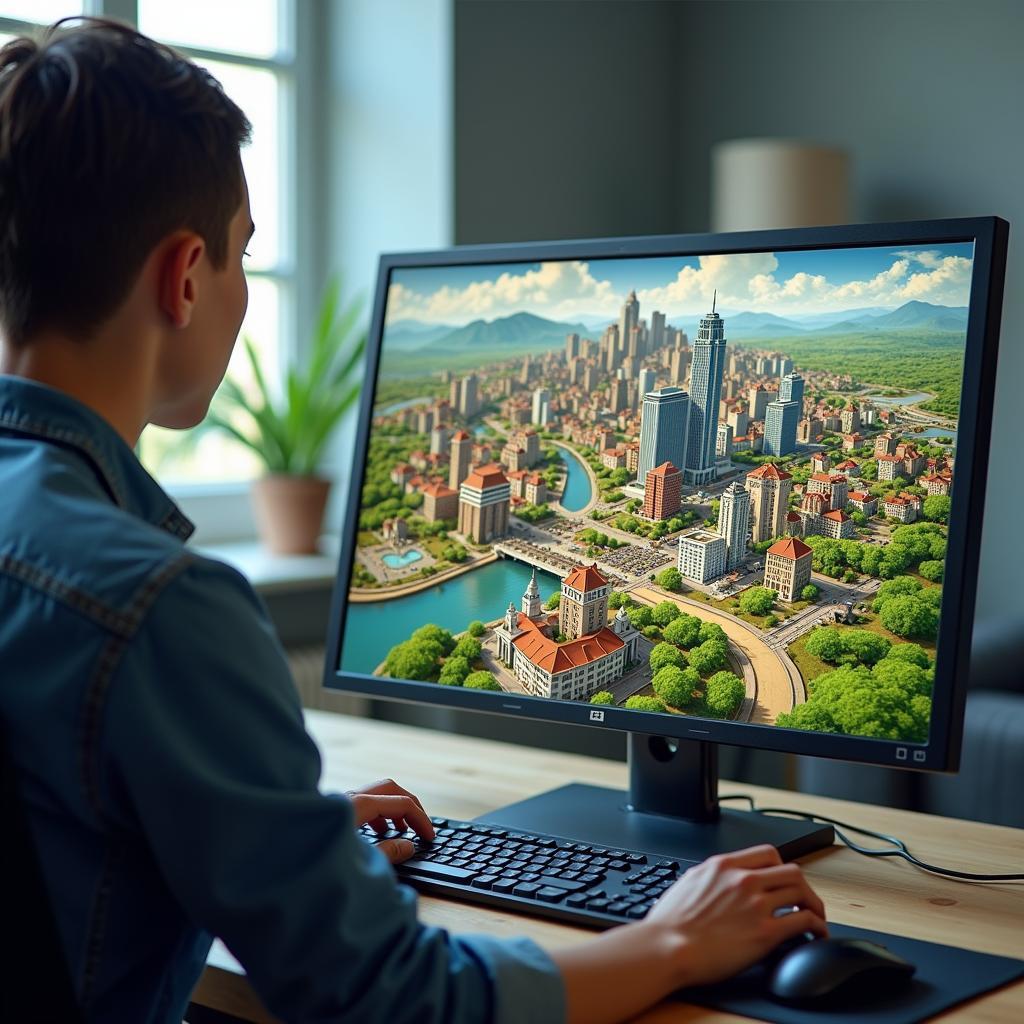 Xây dựng thành phố mơ ước trong game online